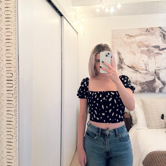 Wilfred Navy/White Patterned Top - Picture 4 of 7